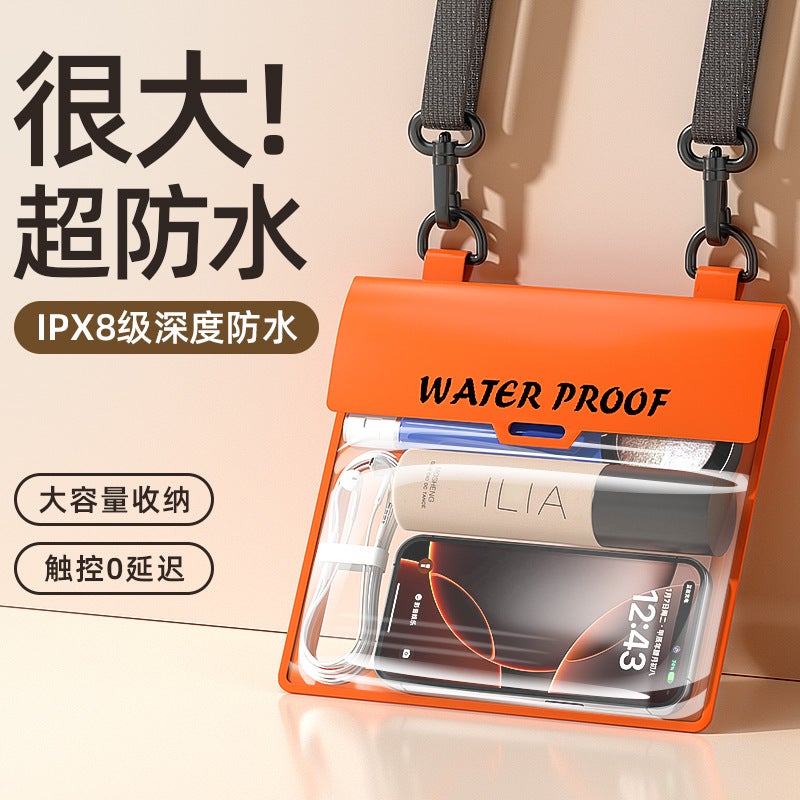 Mobile Phone Waterproof Bag Touchscreen Swimming Drifting Crossover Large Capacity Waterproof Bag Water Splashing Festival Must Belt Storage Waterproof Bag - Image 2